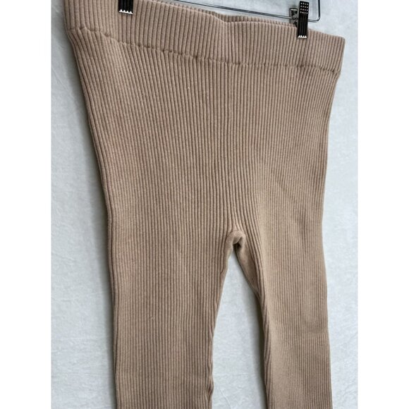 Lunya Women’s Cozy Cotton Silk Ribbed Legging Calm Tan Size XL - Picture 3 of 8